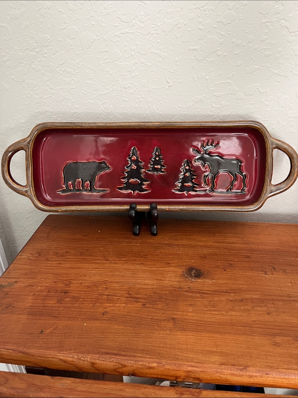 Rustic Red Woodland Studio Serving Tray -